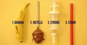 Aprenda a fazer a banana recheada de Nutella derretida mais fácil do mundo
