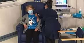 Mulher de 90 anos é a 1ª a ser vacinada contra covid no Reino Unido