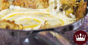 Batata rosti 4 queijos para dividir com os amigos