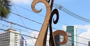 Parque Linear Bruno Covas ganha da Gerdau uma escultura que simboliza a sustentabilidade