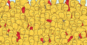 Desafio: ajude o Leonardo DiCaprio a achar o Oscar no meio dos C-3PO