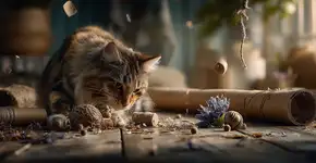 O brinquedo caseiro que está deixando gatos mais saudáveis e felizes