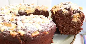 Bolo de chocolate com banana sem farinha de trigo