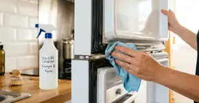 Por que você deve passar vinagre na borracha da geladeira
