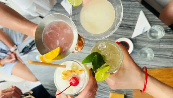 Drinks do restaurante do Bangkok - The Salil Riverside