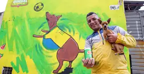 Ação colore muros para resgatar o orgulho de torcer pela Seleção Brasileira