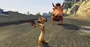 GTA ganha versão de “O Rei Leão” com Simba, Timão e Pumba