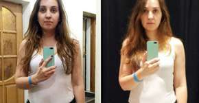 Jovem tira fotos em provadores de lojas para mostrar diferenças