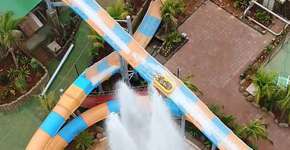 Parque em Olímpia inaugura 1º montanha russa aquática do país