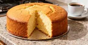 Bolo de fubá fofinho que derrete na boca e fica pronto rapidinho