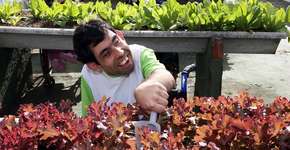 Escola usa hortas para terapias com alunos especiais em Curitiba