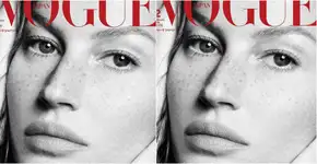 Gisele Bündchen posa sem make para a Vogue do Japão