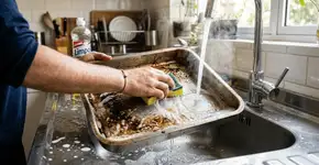 Você não precisa jogar fora suas assadeiras com gordura encrostada, aprenda um truque caseiro que as deixará como novas