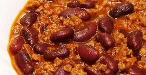 Chili vegetariano? Sim! É uma delícia. E barato!