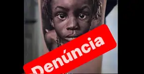 Mãe se revolta ao ver rosto do filho tatuado em braço de homem