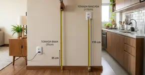 A que altura do chão são instaladas as tomadas elétricas e por que isso é importante?