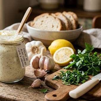 Featured mobile: Como fazer molho de alho caseiro: uma receita cremosa, leve e deliciosa sem maionese