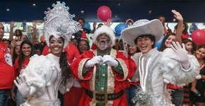 Papais noéis negros surgem em shoppings e comemoram representatividade
