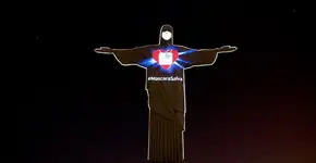 Cristo Redentor ganha máscara contra coronavírus neste domingo