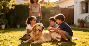 Por que o Golden Retriever é o melhor cão para famílias