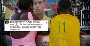 Menino é fotografado com camisa improvisada e emociona jogador