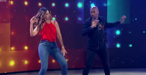 Fátima Bernardes dança ‘Tudo Ok’ e público cria memes com Bonner