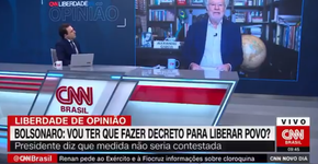 Alexandre Garcia fica mudo após ser enquadrado por âncora da CNN