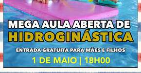 Aula aberta de hidroginástica