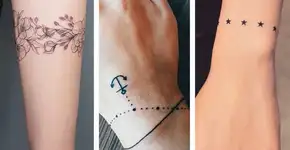24 ideias de tatuagens em formato de pulseira e bracelete