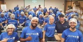 Companhia aérea dos EUA doa 25 mil refeições na Grande SP