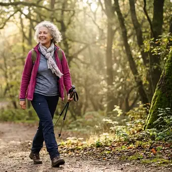 Featured mobile: Instrutores de caminhada concordam: “Mulheres que desejam manter o peso a partir dos 60 anos precisam de uma rotina de passos diários para acelerar o metabolismo.”