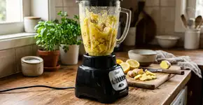 Liquidificar gengibre e limão: Uma mistura poderosa que tem uma grande função para limpar e desinfectar superfícies da cozinha