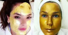 Entenda porque as famosas estão pirando com as máscaras de ouro