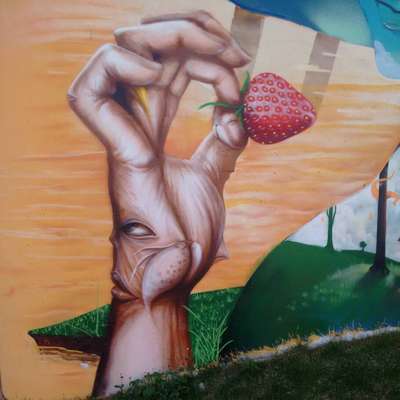 Graffiti na Avenida Antônio Carlos, clicado por @welderpierre