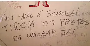Nova pichação racista causa polêmica na Unicamp