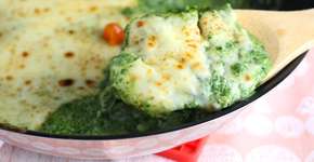 Gratinado cremoso de espinafre de fazer inveja ao Popeye