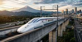 Acreditávamos que o limite já havia sido atingido, mas o Japão desenvolveu um trem-bala que chega aos 603 km/h, capaz de realizar o trajeto entre Madri e Barcelona em um tempo recorde