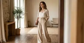 A calça pantalona de tecido fluido que alonga a silhueta e combina com tudo em 2026