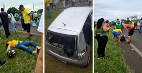 Motorista que atropelou bolsonaristas em bloqueio diz que acelerou ao ser agredido