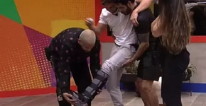 Caio fratura o pé na prova do líder e pode ter que deixar o BBB 21