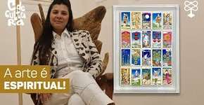 A partir de mensagens recebidas pelo oráculo, artista cria obras de arte