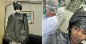 Esteticista negra é obrigada a usar saco de lixo em dentista