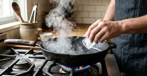 Passar um cubo de gelo sobre a frigideira quente: por que recomendam antes de grelhar os legumes em casa