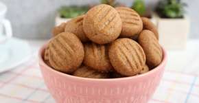 Biscoito amanteigado de canela que derrete na boca