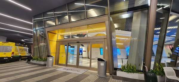 Área externa da estação de Miami da Brightline