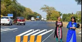 Artistas criam ‘faixa de pedestre 3D’ para alertar motoristas