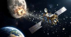 NASA e China alertam que a Lua pode ser atingida por uma rocha de 60 metros e que o impacto pode desencadear uma tempestade de meteoros que derrubaria a Internet, os satélites e o GPS por anos