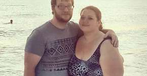 Casal perde 178 quilos juntos e posta ‘antes e depois’ na web