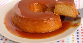 Pudim de doce de leite pronto em 30 minutos; pegue a receita