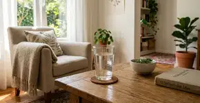 Onde colocar um copo com água dentro de casa para renovar a energia do ambiente